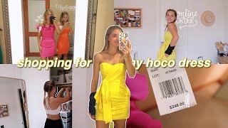 homecoming dress shopping vlog  2022 [upl. by Retnuh]