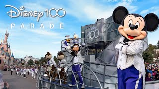 4K Disney 100th Anniversary Cavalcade  Disneyland Paris 2023 [upl. by Sira]