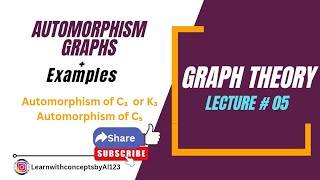 GRAPH AUTOMORPHISM GROUP  AUTOMORPHISM OF C₃ OR K₃  AUTOMORPHISM OF C₅  URDU [upl. by Flowers]