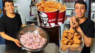 Making the famous KFC from chicken legs at home conditions [upl. by Aneleiram555]