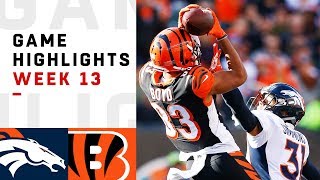 Broncos vs Bengals Week 13 Highlights  NFL 2018 [upl. by Orford683]