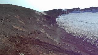 Fumaroles atop Mount Rainier [upl. by Llewsor]