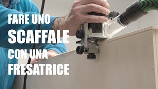 COME FARE UNO SCAFFALE SEMPLICE  Fresatrice  banco sega  Progetto fai da te e bricolage [upl. by Benenson]