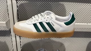 ADIDAS SAMBAE Cloud WhiteCollegiate GreenCloud White  Style Code ID0440 [upl. by Tudela]