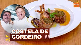 Costela de cordeiro com ervas aromáticas e jiló ao mel  Claude Troisgros e Batista Que Marravilha [upl. by Nehgem]