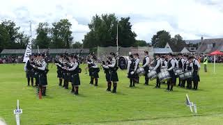 The Scots College Sydney Pipe Band Bridge of Allan Highland Games 2023 [upl. by Elleuqar]