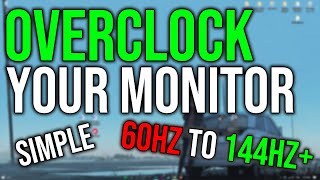 ⚪BOOST YOUR MONITOR PERFORMANCE ULTIMATE OVERCLOCKING GUIDE FOR 2024⚪ [upl. by Ynoep965]