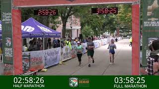 2024 Clarence DeMar Finish Line Timelapse [upl. by Ahsiekim294]