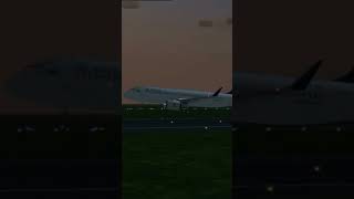 Flightgear Perfect Crosswind Touchdown flightgear a320 landing astana aviation shorts [upl. by Aicirtap]