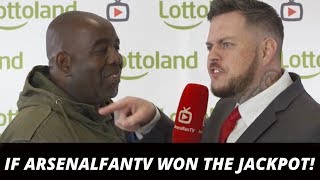 If ArsenalFanTV won the jackpot Robbies dream… Ft DT Troopz Claude TY amp Moh [upl. by Lemieux]