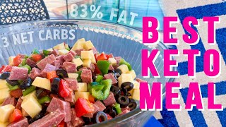 KETO Antipasto Salad The Original Viral Recipe [upl. by Nawd]