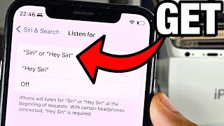 Fix Listen For Siri or Hey Siri NOT Showing on iPhone iOS 17 [upl. by Martita]