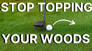 STOP TOPPING YOUR WOODS  Learn to hit a wood off the ground amp Improve your fairwayHybrid strike [upl. by Kenneth]