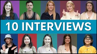 10 Interviews Learn English Questions and Answers [upl. by Caldeira]