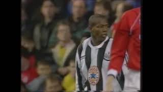 Newcastle United  Tino Asprilla Steps Off Plane Wins Game v Middlesbrough 1996 [upl. by Nuj]