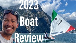 2023 Sunfish Sailboat Review  Lake Garda World Championship Boat [upl. by Semreh]