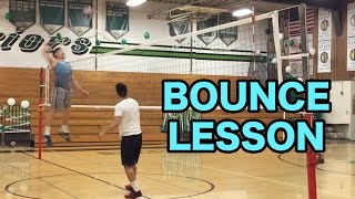 How To BOUNCE A VOLLEYBALL Volleyball Tutorial [upl. by Tnahsarp212]