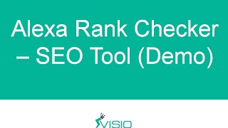 Alexa Rank Checker  Online SEO Tool Demo [upl. by Ennairrac]