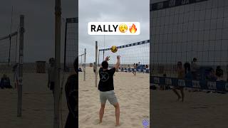 Beach Volleyball RALLY😮‍💨☀️🔥 beachvolleyball volleyball volleyballworld volleyballplayer [upl. by Elyk]