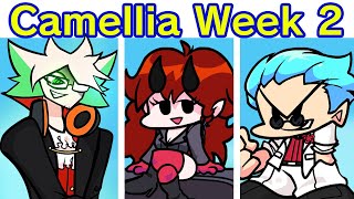 Friday Night Funkin VS Camellia Full Week 12 FNF ModHardCamellia Week 2 RemixHalloween Songs [upl. by Kcirdot]