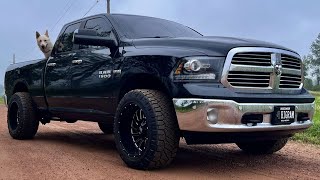 Installing New Headlights In Dodge Ram WITHOUT Removing Grill [upl. by Akelam]