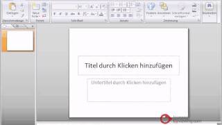 Powerpoint Präsentation Tutorial Deutsch Einleitung [upl. by Ng636]