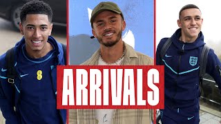 quotWelcome to The World Cupquot 🤩 Three Lions Arrive at SGP Ahead of 2022 FIFA World Cup  England [upl. by Hamon]