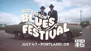 Waterfront Blues Festival 2024  KOIN6 BLUES BROTHERS 15 OPENING INTRO [upl. by Ainoet259]