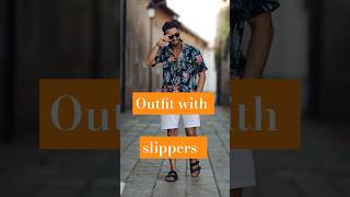 Outfit with slippers mensytshorts outfitideas slipperstyle Classicmenstyle [upl. by Eiznekam]