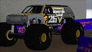 Rigs Of Rods Monster Jam MJ 25th Anniversary stunt truck WIP [upl. by Alfons]