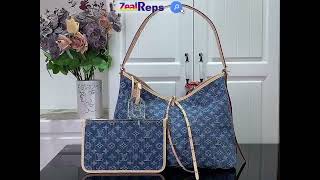 Louis Vuitton CarryAll MM M46855 Denim Blue [upl. by Bela]