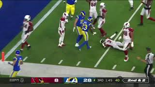 Cam Akers Just Ran Over Budda Baker Injured Him And Told Him To Stay Down [upl. by Aznerol]