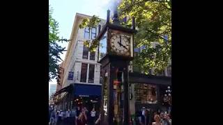 Vancouver Gastown steam clock [upl. by Leuqer]