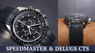 My Speedmaster Professional 3861 gets a strap upgrade from Delugs  Delugs CTS Rubber Strap [upl. by Ulane]