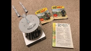 Unintentional ASMR I Show 1965 Readers Digest Star Trek DVD Enterprise Case and James Bond Stuff [upl. by Matthias617]