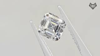 Asscher cut white Moissanite gemstone [upl. by Naara]