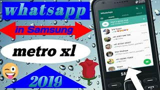 Metro xl whatsapp support  How to use whatsapp in Samsung metro xl SM351E 2019 [upl. by Ching]