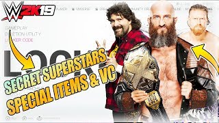 WWE 2K19 LOCKER CODES SECRET SUPERSTARS UNLOCKABLES SPECIAL ATTIRES amp VC [upl. by Uahc920]