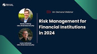 Risk Management for Financial Institutions in 2024 [upl. by Issy4]