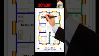 Detail Floor Plan with proper measurement  A Complete House Plan shorts home shortvideo house [upl. by Neetsirhc]