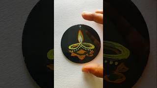 Simple diwali glass painting art diwalispecial glasspainting glasspaintingideas [upl. by Norman]