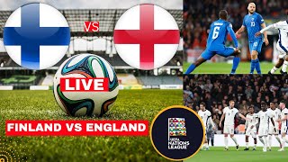 Finland vs England Live Stream Nations League Football Match Score Commentary Highlights Lions Vivo [upl. by Arraeis918]