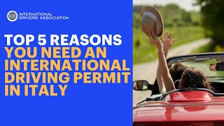 Top 5 Reasons You Need an International Driving Permit in Italy [upl. by Grof]