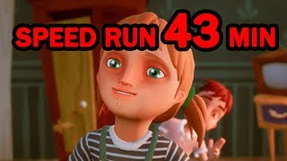 Hello Neighbor HIDE AND SEEK SPEED RUN 43 MINUTES [upl. by Ludovika]