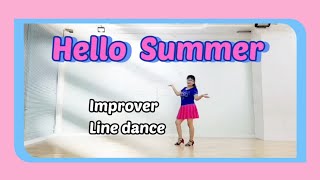 Hello Summer 헬로우 썸머 Line Dance 💗 노래가 예쁜 초중급댄스 [upl. by Nyrem]