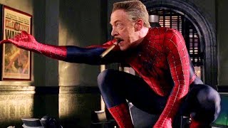 JJ Jameson Wearing SpiderMan Suit  Deleted Scene  SpiderMan 21 2004 Movie Clip HD [upl. by Zoeller316]