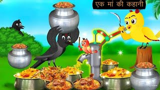 चिड़िया और कौवा की कहानी tuni chidiya ki kahani tony chidiya wala cartoon kahani [upl. by Odinevneib]