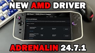 Legion Go AMD 7840U Driver New Update Adrenalin 2471 Performance Comparison in 6 Games [upl. by Aidyl]