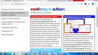 Molinspiration Tutorial [upl. by Irrak]