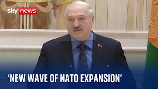 Belarus Today we see a new wave of NATO expansion  Alexander Lukashenko [upl. by Gladine]